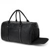 Wear-resistant PU Travel Bag Business Style Solid Color Outdoor Single Shoulder Luggage Storage Bag