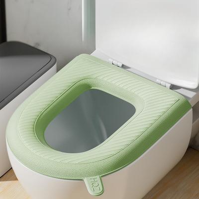 1 Stück Wasserdichter Toilettensitzkissen, Vier-Jahreszeiten Universal Toiletten-Schaumstoffring, Winter Herbst und Winter Toilettendeckel, Neu Haushalt Waschbar