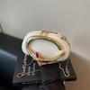 Summer New Niche Trend Retro Fashion High Value Metal Shoulder Messenger Chain Clutch Bag