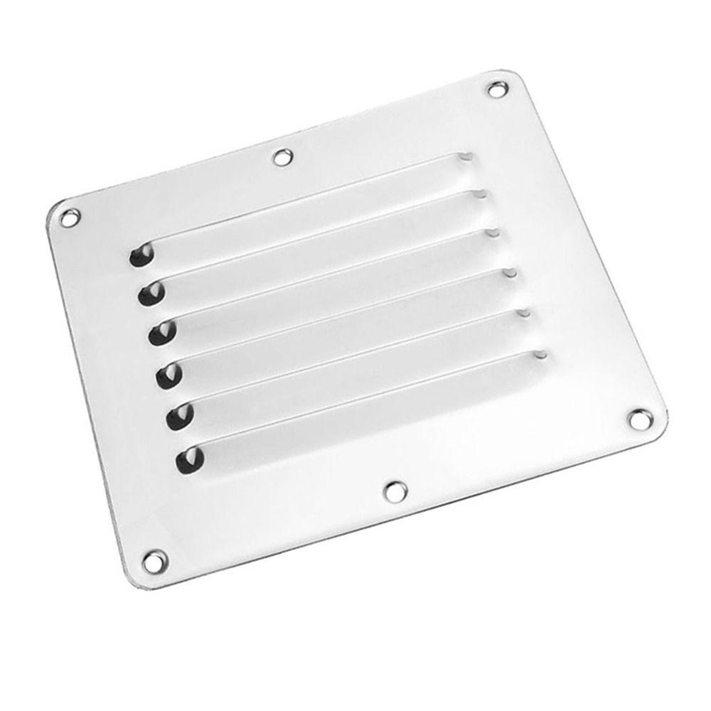 Silver Louvered Vent Cover Ventilation Covers Window Square Vents Flat Dryer Vent Cover  Tube