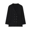 Kaslead New Arrival Women's Clothing Fashion Style Fashionable Knitted Double Breasted Jacket with Skirt 4192148 4192149