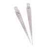 Stainless Steel 0-15mm Taper Gauge Aperture Scale Feeler Gauge Aperture Scale Hole Inspection Measuring Ruler