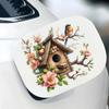 QT2482# Autocolant Realist cu Flori de Cireș și Pasăre, Potrivit pentru Laptop, Mașină, Camionetă, Furgonetă, SUV, Motocicletă, Bara de Protecție, Geam