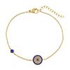 Evil Eye Circle Blue Eye Bracelet for Women Geometric Korean Style  Jewelry Supply