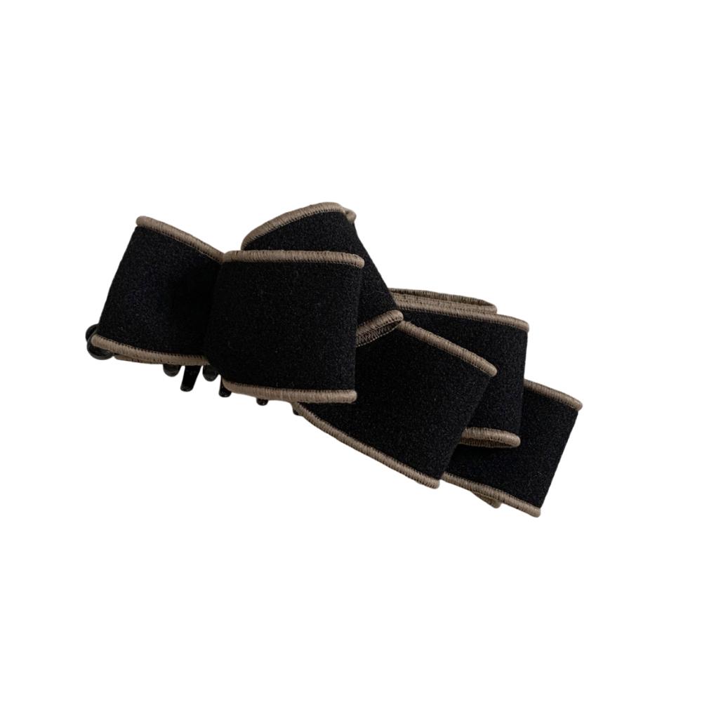 Korean Style Bowknot Banana Clip Sweet Ponytail Holder Cute Bow Vertical Clip  Daily Wear чёрный