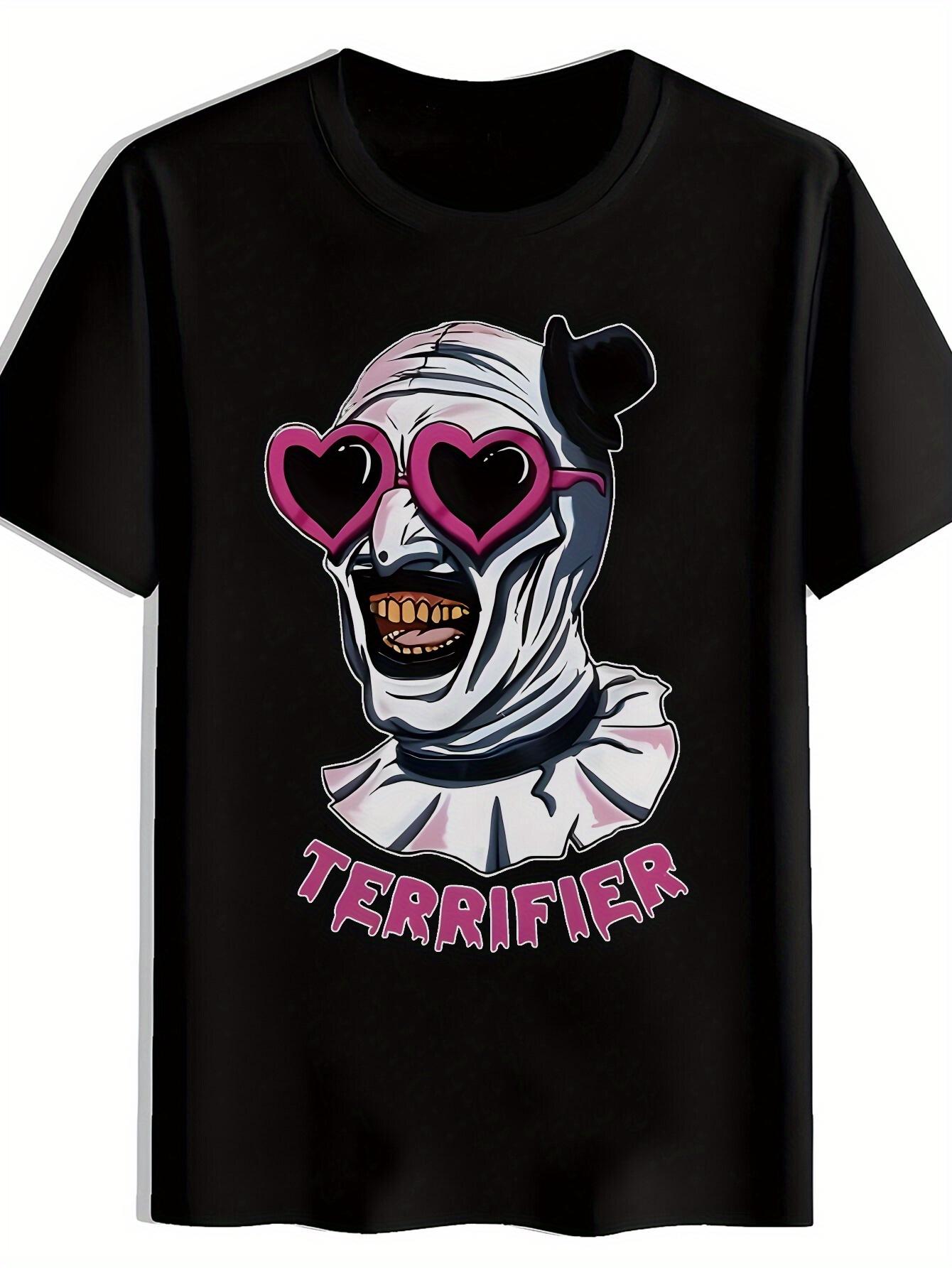 Heavy Metal Graphic T-shirt - Black Band Tee with Pink Hearts XL