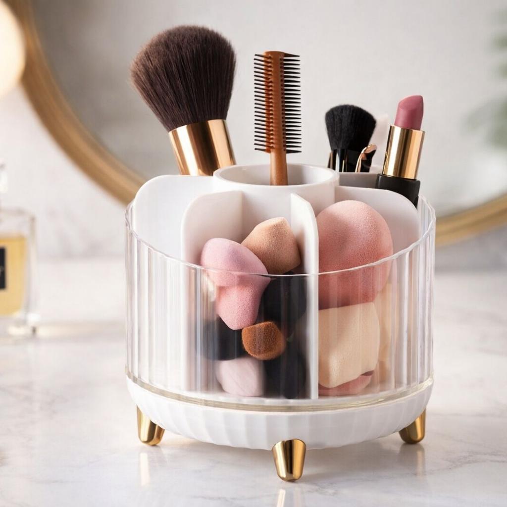 Obrotowy Organizer Na Kosmetyki Z 6 Przegródkami Beauty Luxe