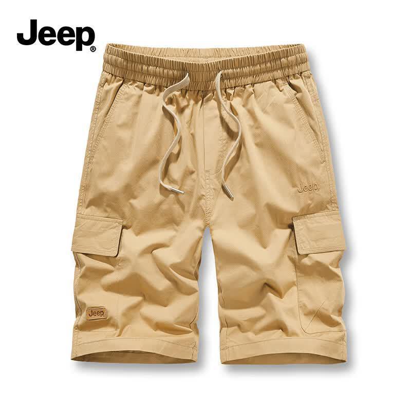 JEEP Men s Outdoor Multi-Pocket Breathable Cargo Shorts XL хаки