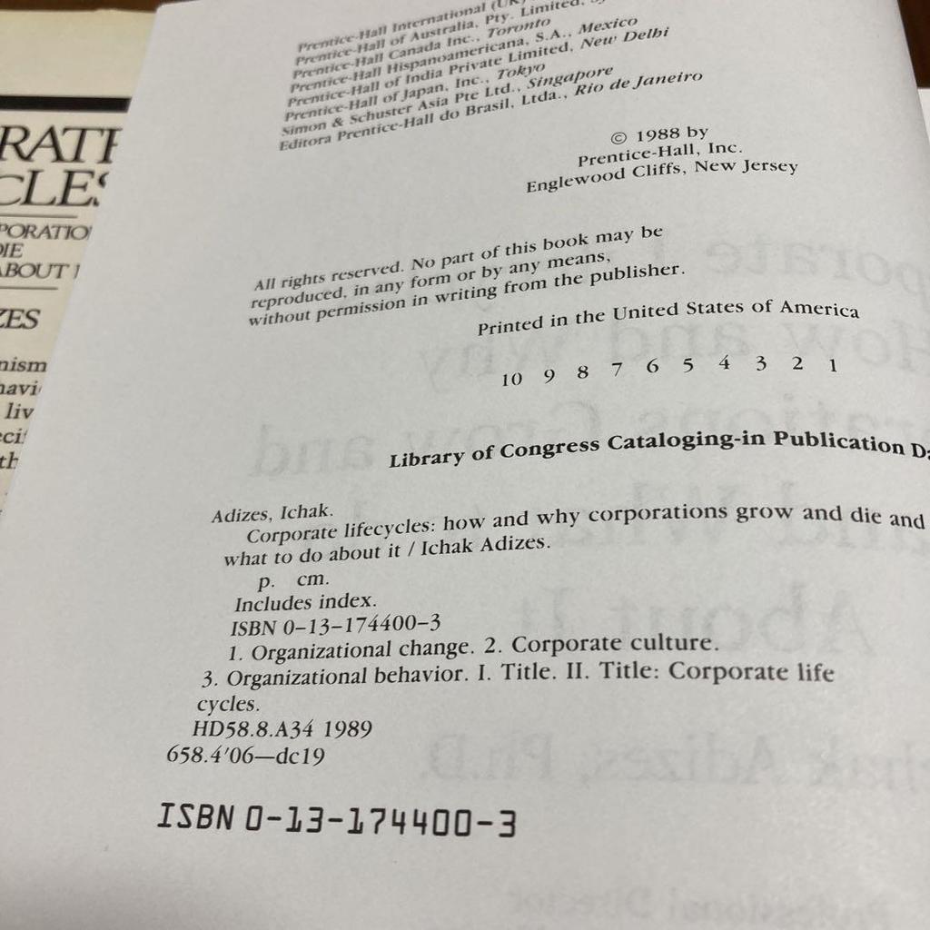 [USED] Corporate Lifecycles