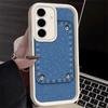 Phone Case for Samsung Galaxy A17 A16 A15 A14 A13 Retro Denim Pattern A56 A36 A26 A55 A35 A25 A54 A34 A24 A53 A33 A23 A07 A06