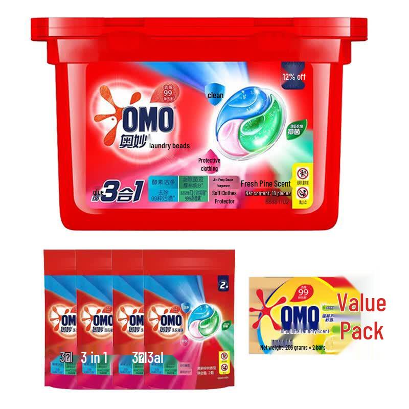 OMO Fresh Eucalyptus Laundry Care Bundle