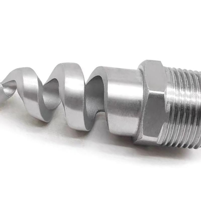 Spiral Nozzle 3/8" 1/2" 3/4"1/4" 1"Male Thread Stainless Steel Spiral Cone Atomization Nozzle Spray Sprinkler Head Garden