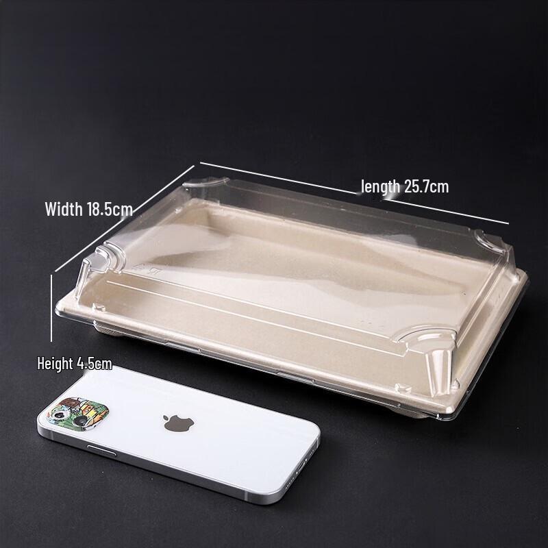 ZISIZ Rectangular Kraft Disposable Paper Trays