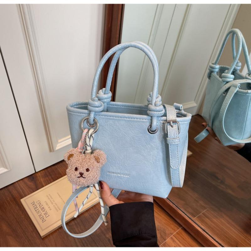 

Premium sense hand bag women s spring new trend line versatile crossbody bucket shoulder bag women синий