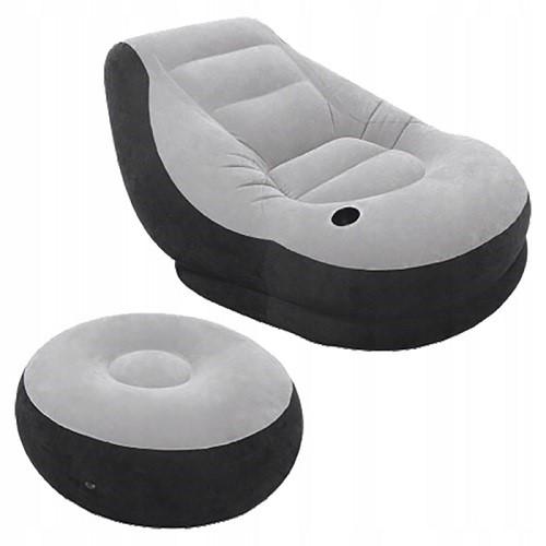 Intex Ultra Lounge Inflatable Chair with Footrest #68564