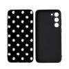 Black White Flower Luxury Black Phone Case For Samsung Galaxy S23 S24 S25 Ultra S22 Plus S21
