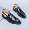 Fashion 2025 New Fashion Men Patent Leather Loafers British Style Male Casual Leather Shoe Luxury Design Slippers Summer Versatile Shoes