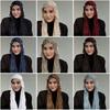 Fashion Solid Color Silk Scarf Shining Chiffon Chiffon Hijab Veil Soft Long Sunscreen Headscarf Outdoor