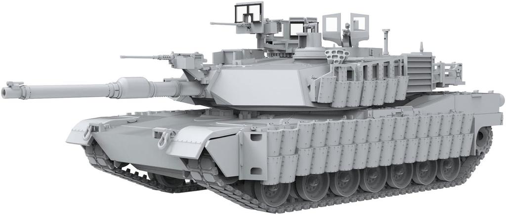 MENG Meng Model 1/72 US Main Battle Tank M1A2 SEP Abrams TUSK2 Plastic Model M72-003