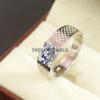 Moissanite Oval Cut Gemstone With 925 Sterling Silver Ring For Men's #B290 JL375681944734