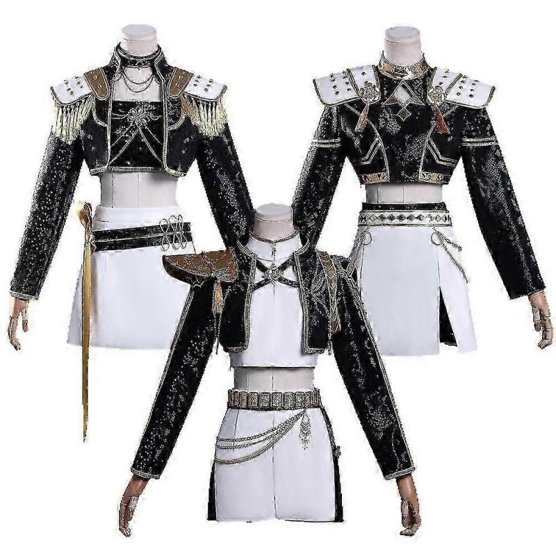 K-pop Lovci démonů Cosplay Kostýmová sada pro ženy, Rumi Mira Zoey Halloweenský Maškarní kostým