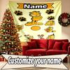 Custom Name Personalized Garfield Print Tapestry, Wall Art Decor, Bedroom, Dorm, Apartment, LivingRoom, Party Backdrop, Gift for Birthday