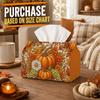 1pc Country Floral Tissue Box | Multi-Functional Fall Napkin Dispenser, Suitable for Home, Thanksgiving Parties, Pumpkin Grape Daisy Bloom - Hot Seaso