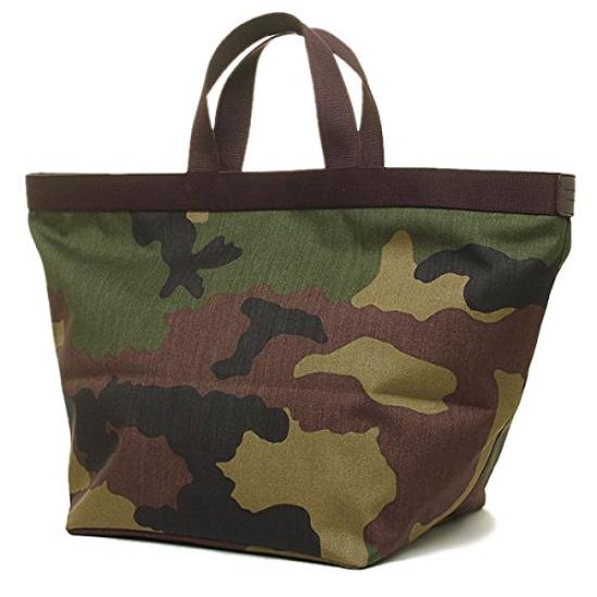 Herve Chapelier 725W Tote Size Brown Bag, 49/69, Women's, Camouflage, [Used]