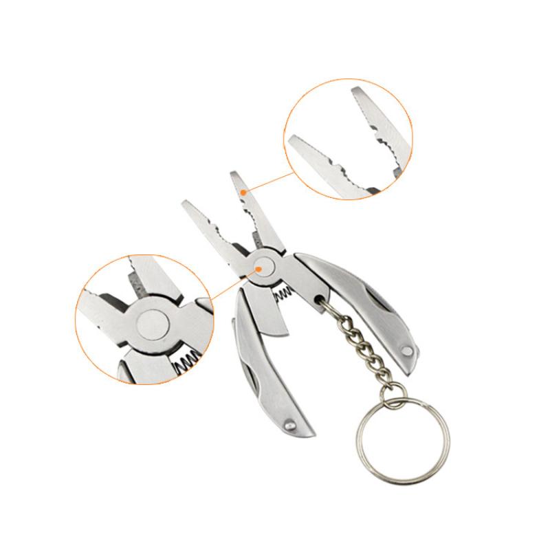 Multifunctional Keychain Pliers Portable Folding Pocket Tool For Outdoor Camping Hiking Survival Emergency Kit