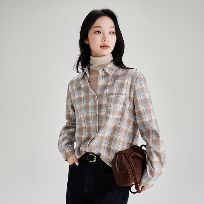 SOFSIL Winter Plaid Thickened Long-Sleeve Casual Shirt