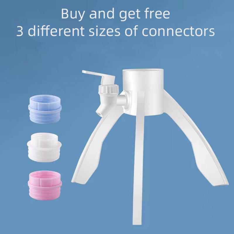 Water Bottle Holder Stand Inverted Dispenser Bracket Water Bottle Faucet Outlet Organizer for Home Office Space-Saving Storage R белый