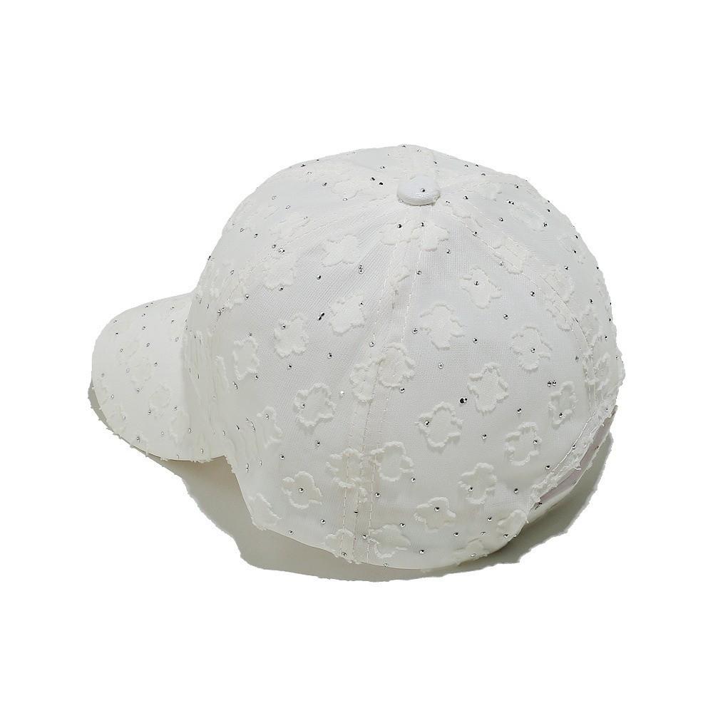 Flower Lace Baseball Cap Breathable Mesh Visor Hat Mesh Cap Sun Hat Beach Vacation