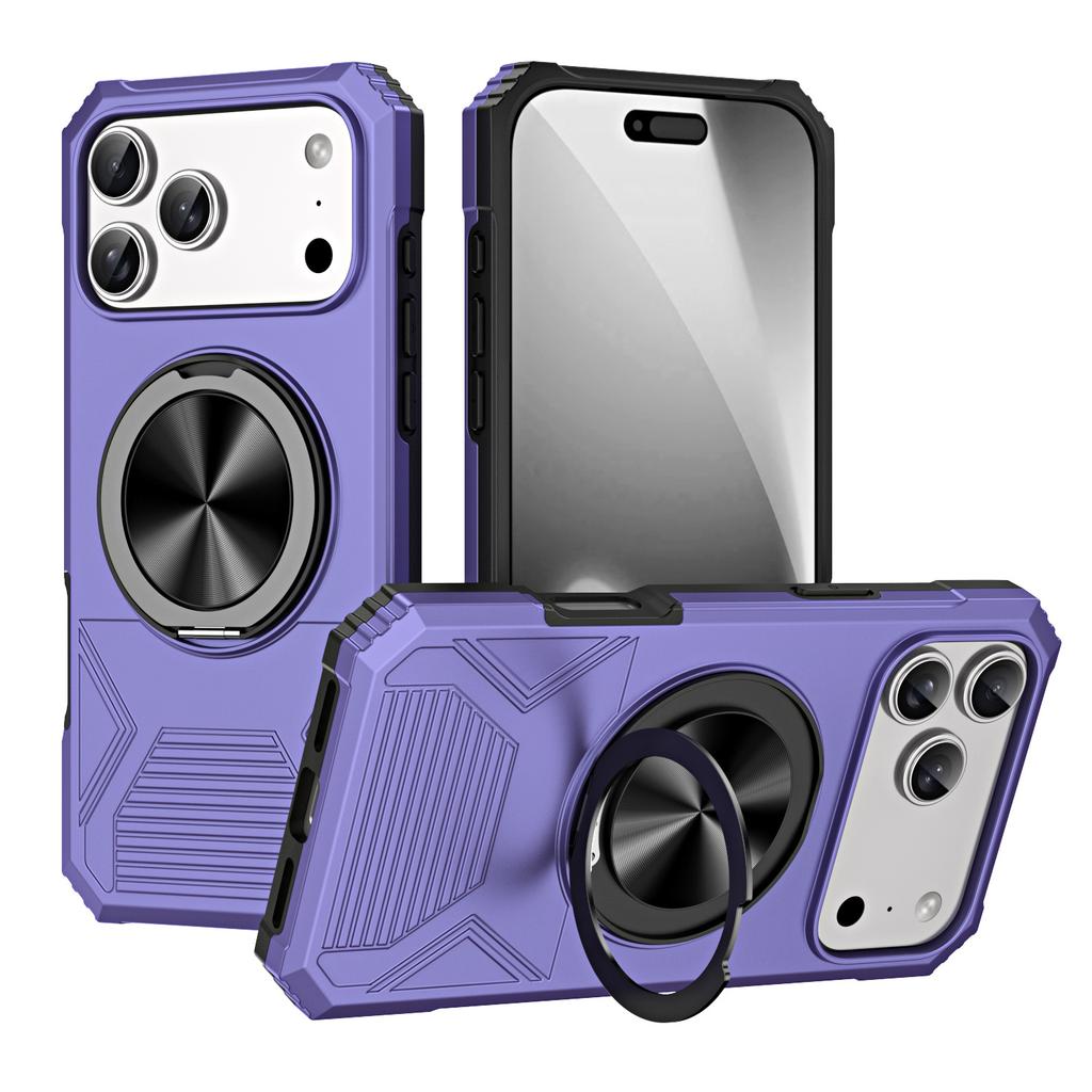 Applicable To iPhone17ProMax Alliance Ring Shadow Magnetic Mobile Phone Case Apple 16Pro Rotating Stand Protective Case