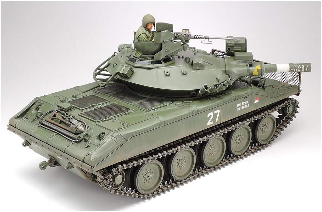 Seria Dużych Czołgów Tamiya 13 Czołg Powietrznodesantowy Armii M551 Sheridan Model do Eksponowania Model Plastikowy 36213 1/16 Nie. NAS.