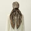 Leopard Printed Satin Silk Hat Caps Woman Muslim Hijab Hat Lady Fashion Instant Scarf Islamic Turban Bandana Foulard Headband