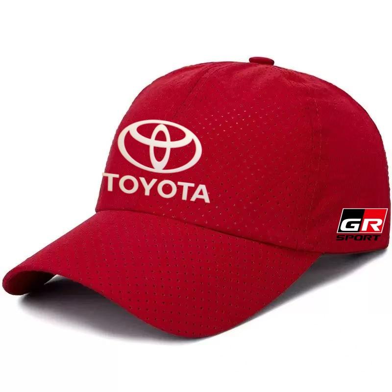 2026 New Toyota Logo GR Racing Summer Thin Breathable Soft Top Baseball Hat Outdoor Riding Sunshade Hat Duck Tongue Hat