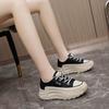 HY906 Women's Autumn Sneakers: 2023 Breathable, Height-Increasing Korean-Style with Thick Soles for a Casual Sports Look