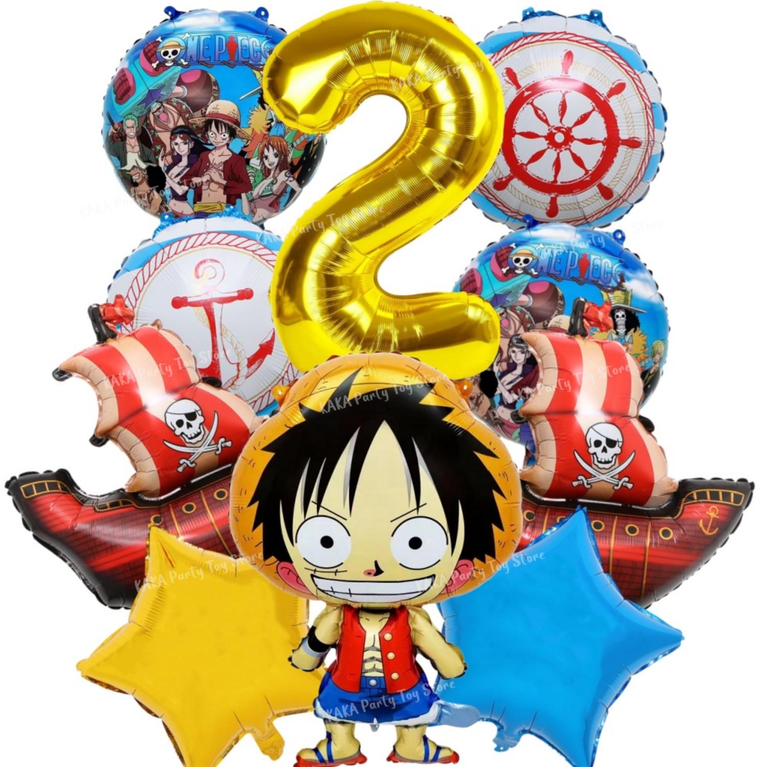 One Piece 32  Cijfer Folie Ballonnen Set voor Babyborrel Jongens Verjaardagsfeest Decoraties Kinder Speelgoed Cadeaus Lucht Ballonnen
