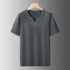 Dibinze Men's Plus Size Casual Knit Henley Sweater