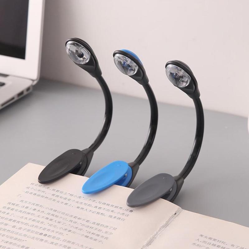 Night Light Mini Reading Lamp Curved Folding Portable Desk Clip Desk Lamp Eyes Friendly Anti-flicker