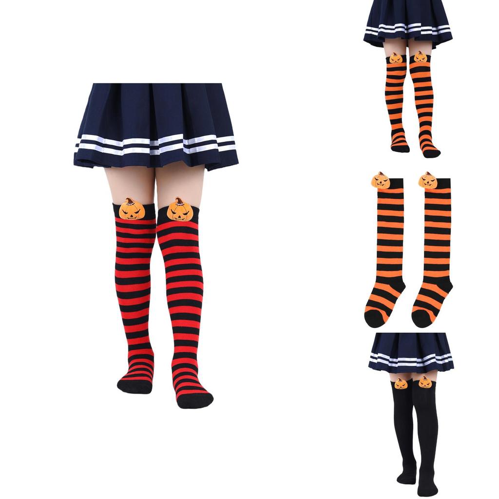 New Arrival Pumpkin Demon Halloween Socks For Kids Plush Toy Long Tube Socks