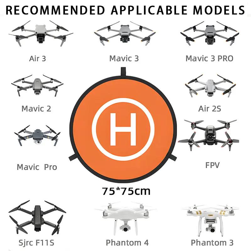 Drone Landing Pad for DJI MINI 4 PRO/MAVIC 3/Avata/Air 3 Universal Helipad Foldable Double-Sided Waterproof Launch Pad Accessory