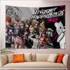 Danganronpa Anime Wandteppich Stilvolles Hajime Nagito Kunst Kräftiger Raumakzent für Danganronpa Mystery Anime Fans