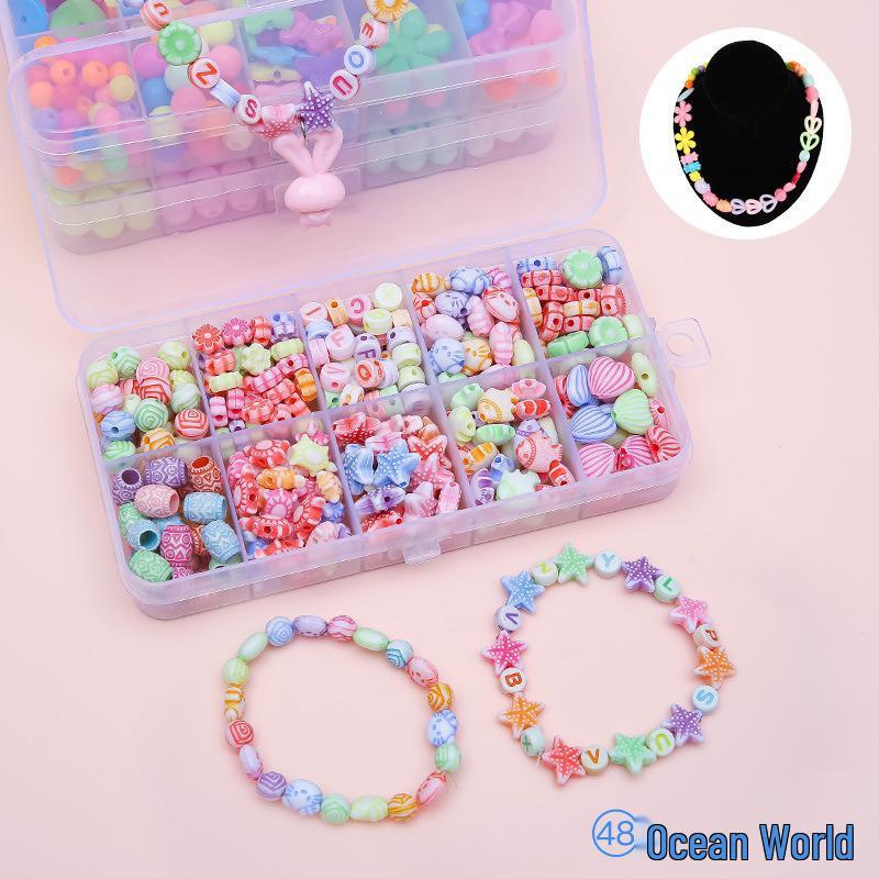 Kids' Handmade Bracelets DIY Gift Set for 8-Year-Old Girls - Beading Materials Included