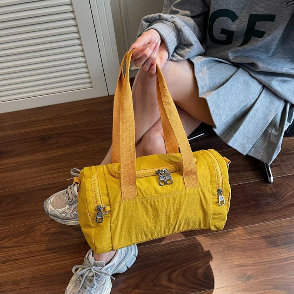 Nylon Women's Fitness Handbag Wet Dry Separation Gym Storage Bag Casual Shoulder Bag Training