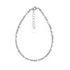 Sterling Silver S999 Minimalist Crushed Beads Bracelet: Women's Versatile Light Luxury Stacking Jewelry