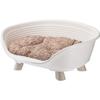 Basket Bed Cushion Relax White - Size M - 64 X 48 X 25 Cm - FERPLAST