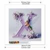 DIY Diamond Painting Round Diamond Elf Letter X Full Diamond Mosaic Home Decoration Painting Cross Stitch Kit