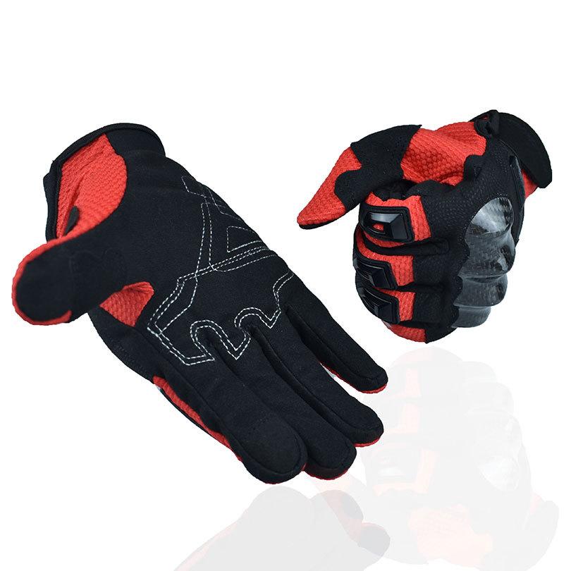 Motorcycle gloves, summer breathable off-road gloves, cycling touch screen, all finger carbon fiber motorcycle off-road gloves