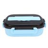 Lunch Box 304 Stainless Steel 3 Grids   Box Microwaveable with Spoon Chopsticks for Camping Traveling